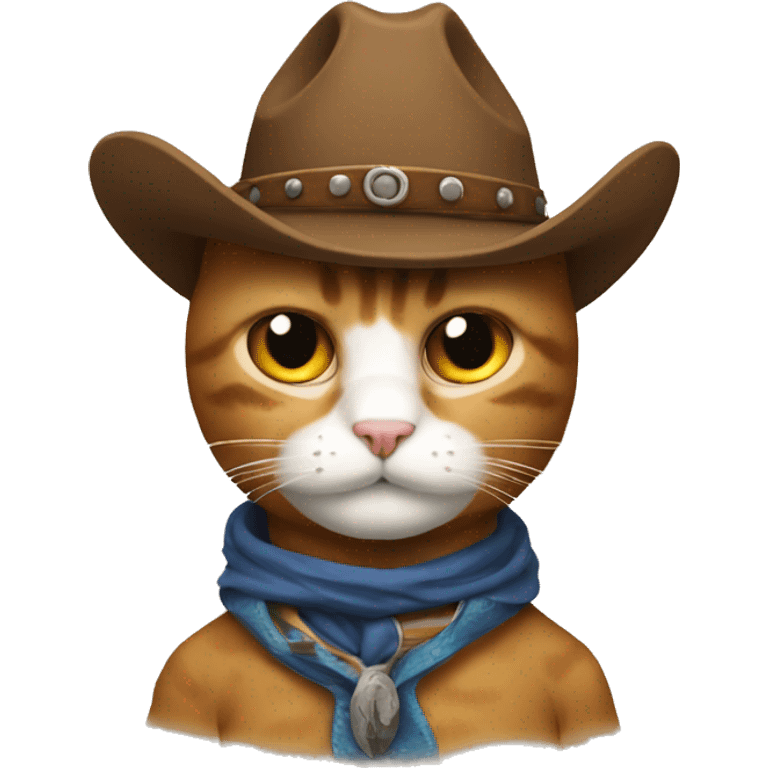 a cowboy cat emoji