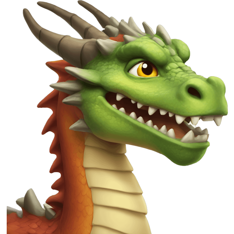 Powerful and wise dragon emoji