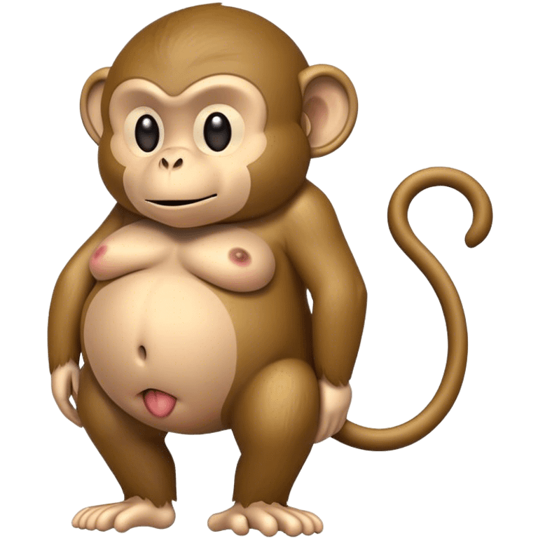 Monkey with big butt emoji