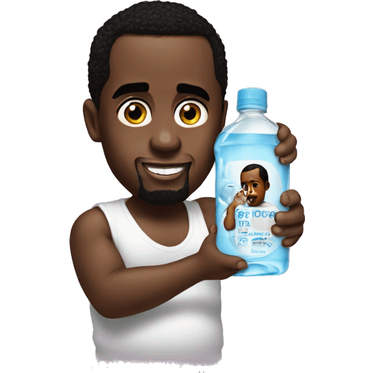 p diddy holding baby oil emoji