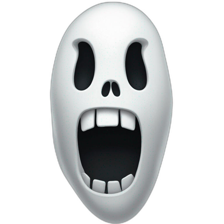 Ghost face scream emoji