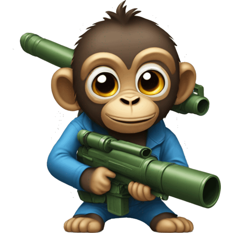 Monkey with bazooka emoji