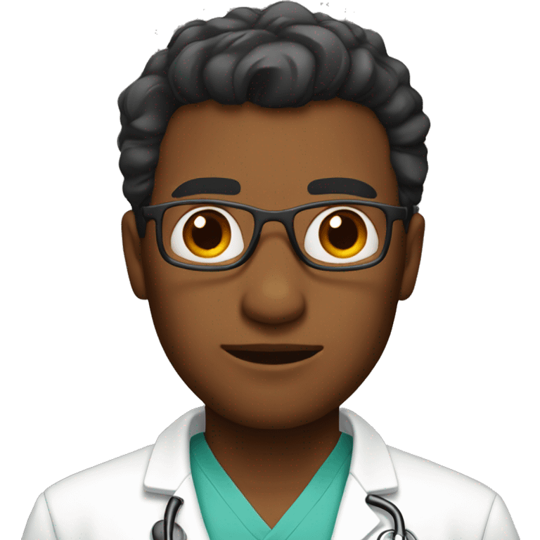 ER doctor without eyeglasses  emoji