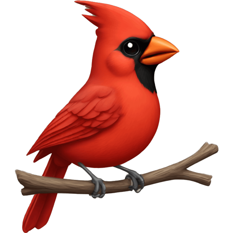 Cardinal bird emoji