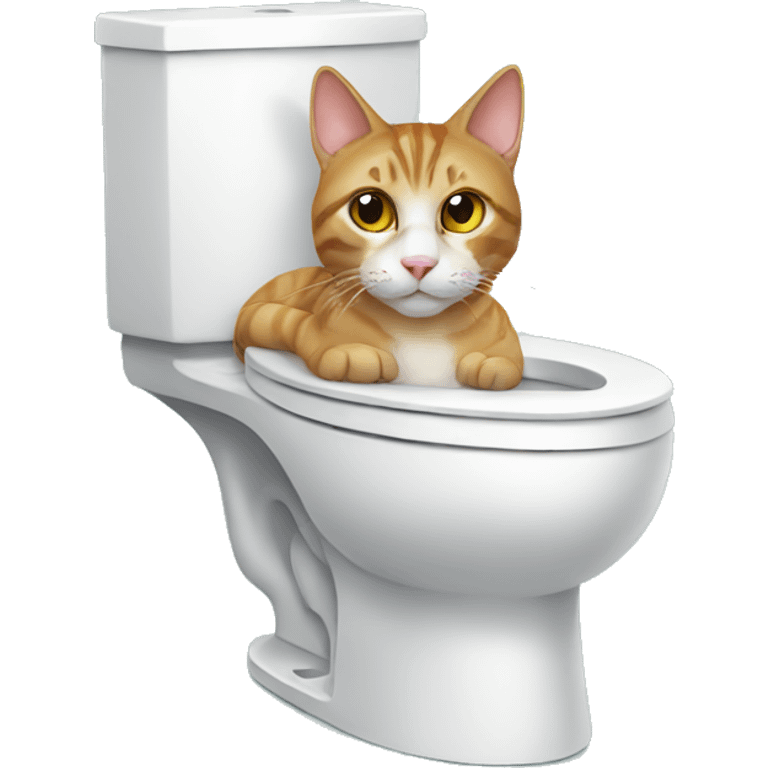 cat on the toilet emoji