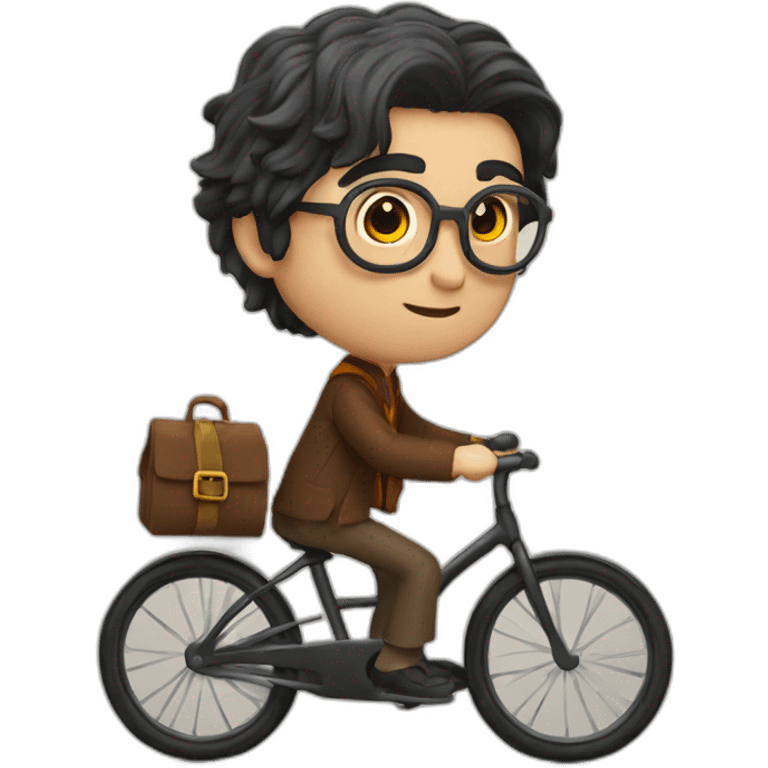 Harry potter sur un vélo  emoji