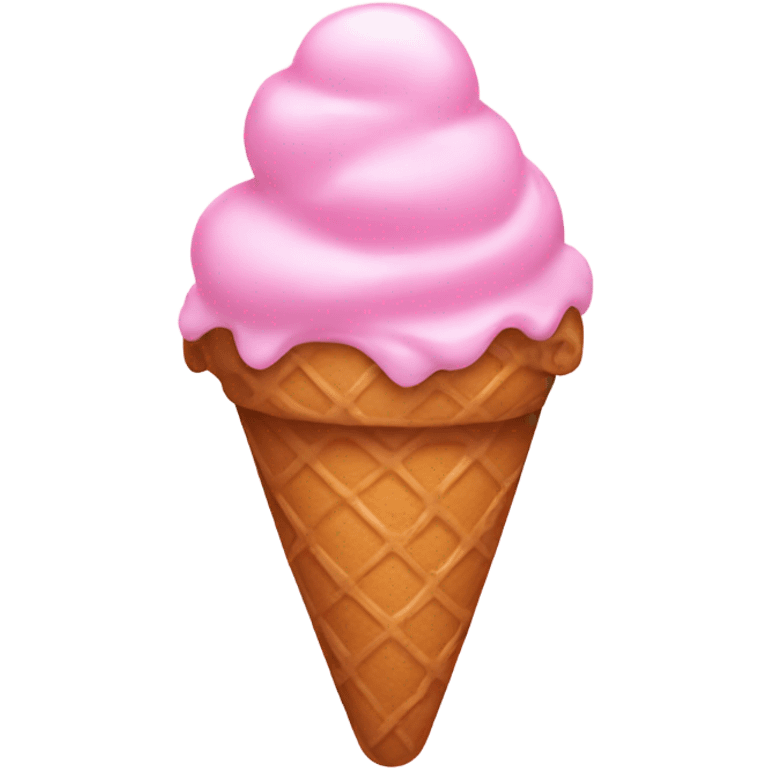 Ice cream pink emoji