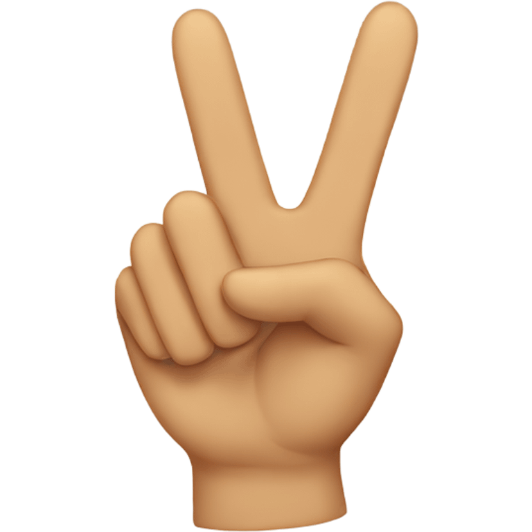 hand making peace sign with thumb out emoji