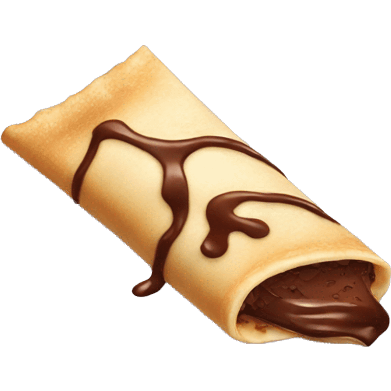 Chocolate crepe  emoji