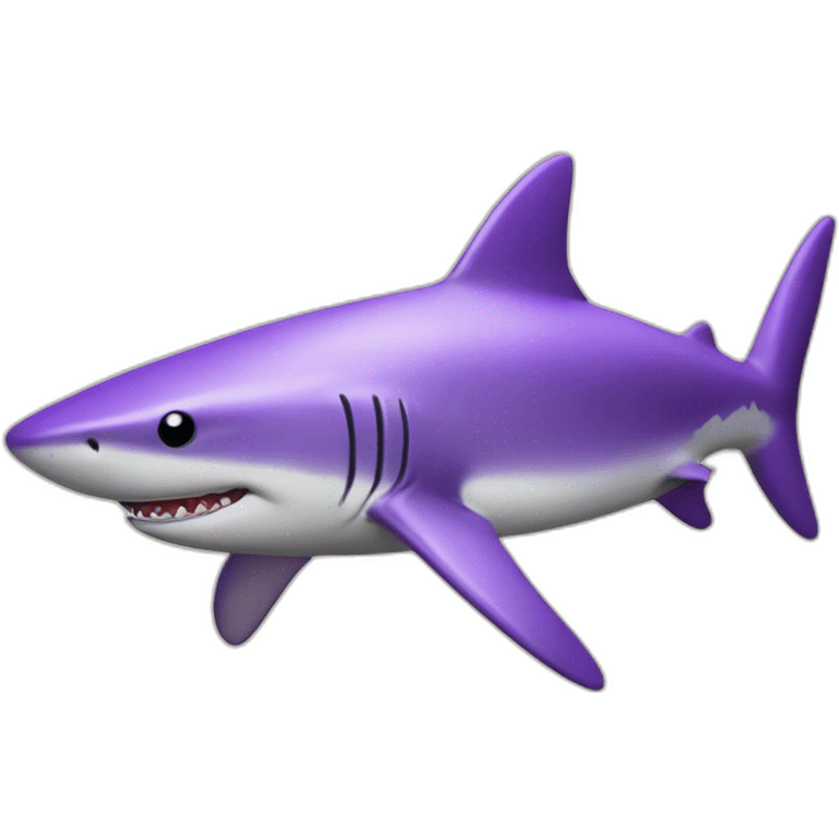 Purple shark emoji