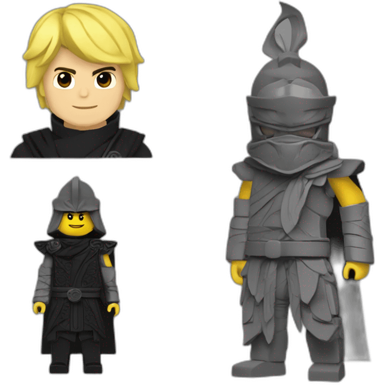 Lord garmadon with lloyd ninjago emoji