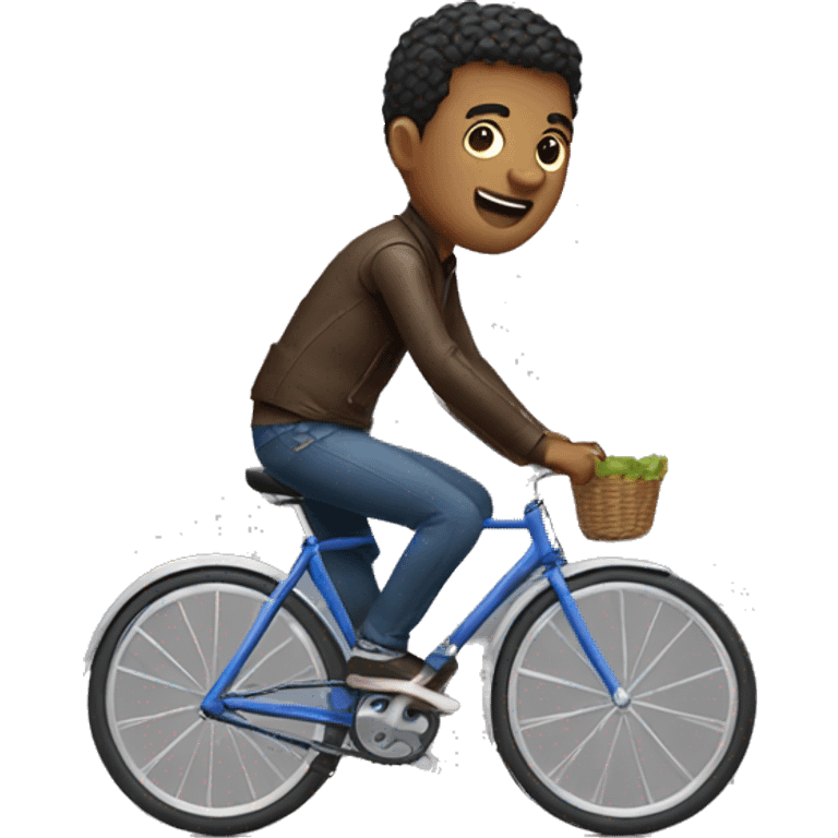 gay man riding a bike emoji