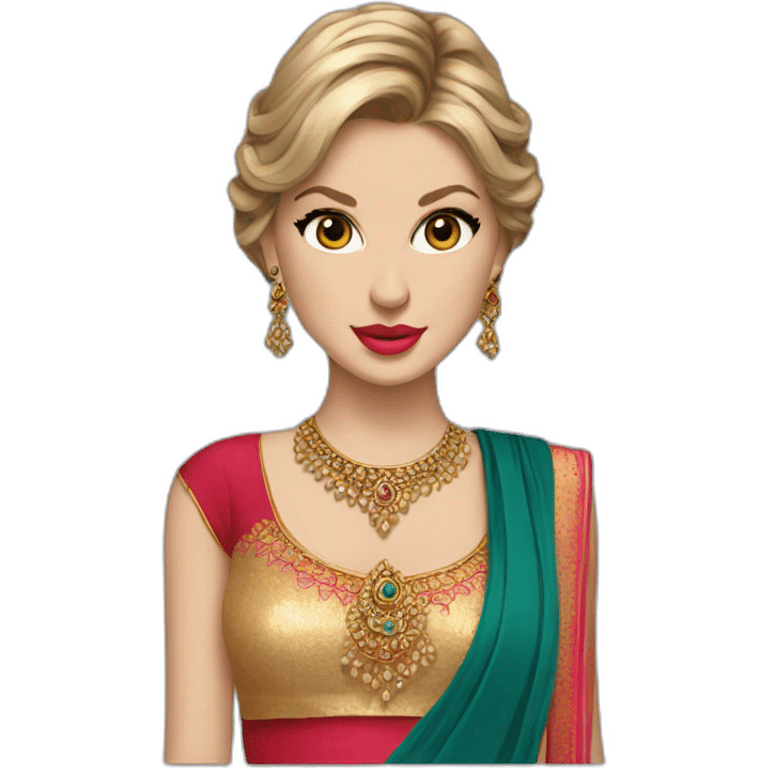 Taylor swift in Indian outfit  emoji