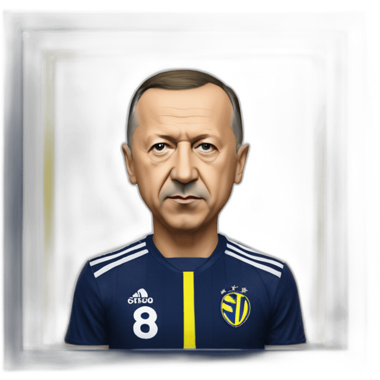 recep tayyip erdogan with fenerbahce shirt emoji