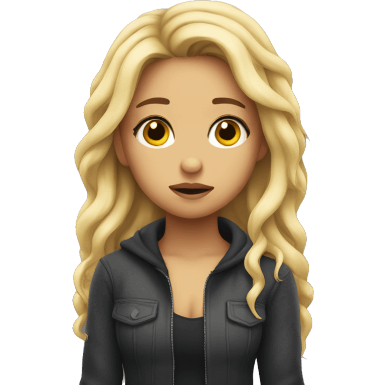 Shakira with sad expression emoji