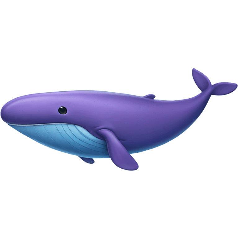 Blue whale purple, open mouth emoji