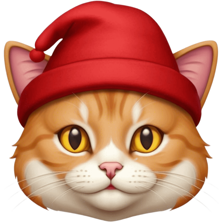 cat with red hat emoji