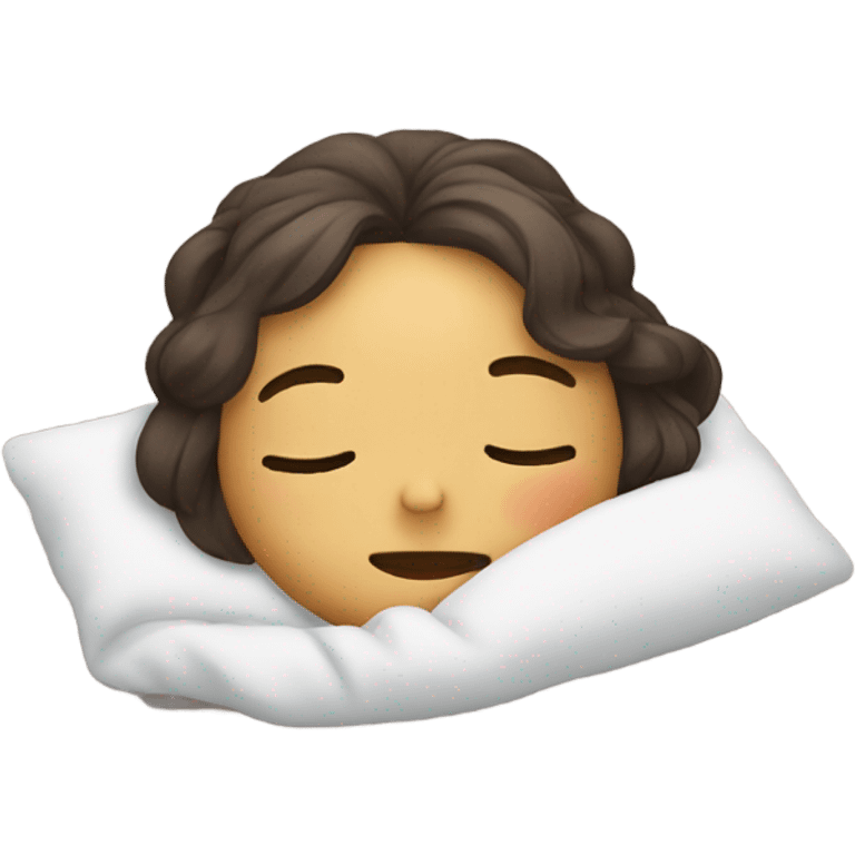 cute ladie is sleeping emoji