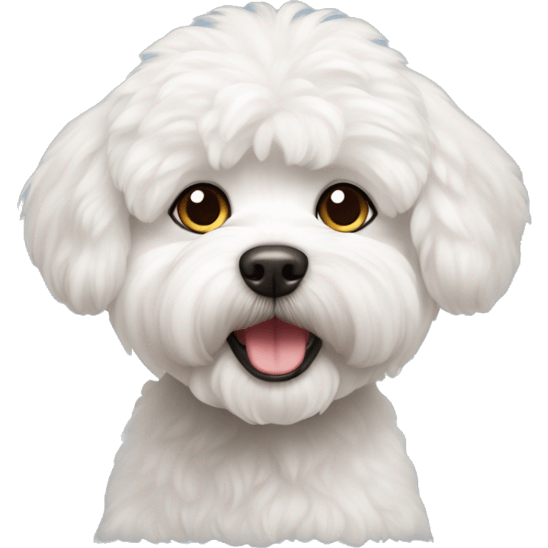 Perro bichon maltes emoji