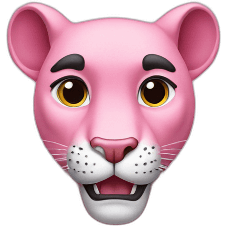 The pink panther emoji