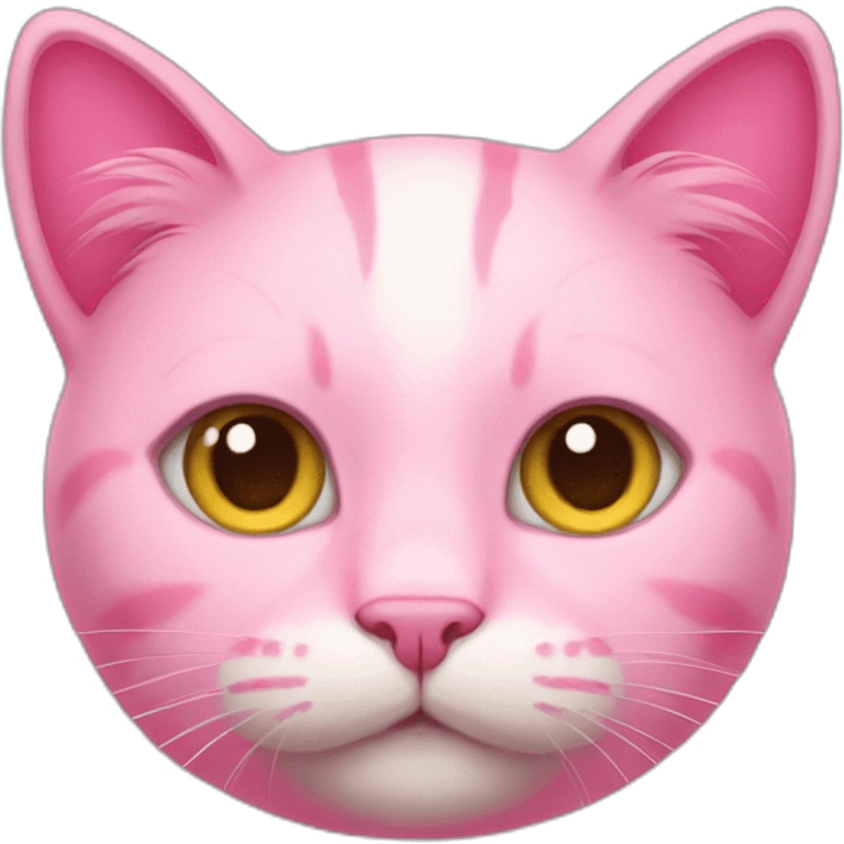 Pink cat emoji