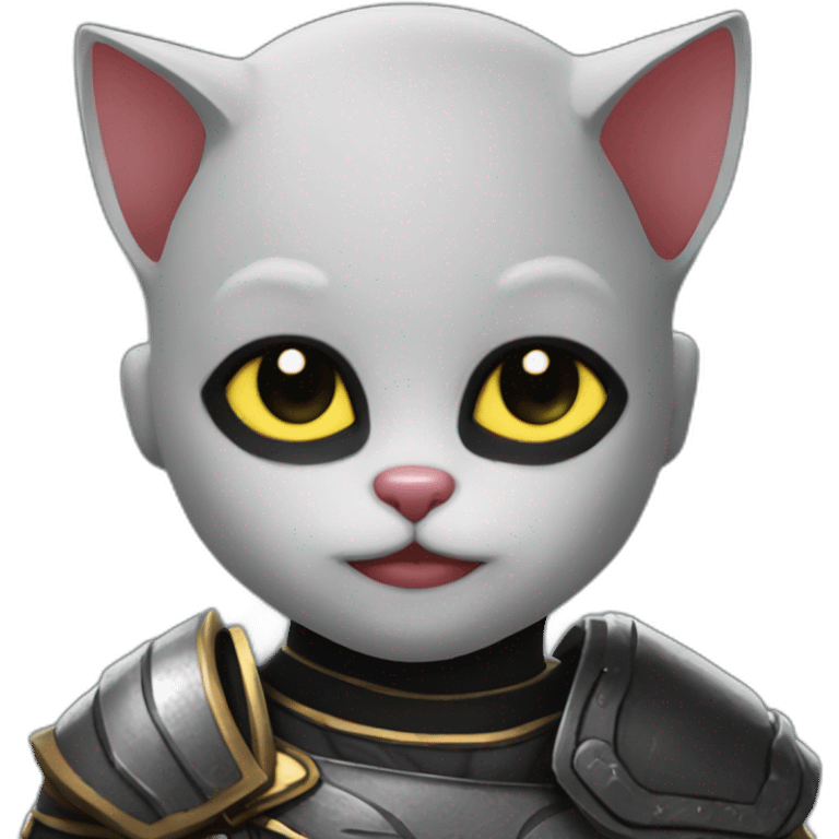 black cat inspiration kratos from god of war emoji