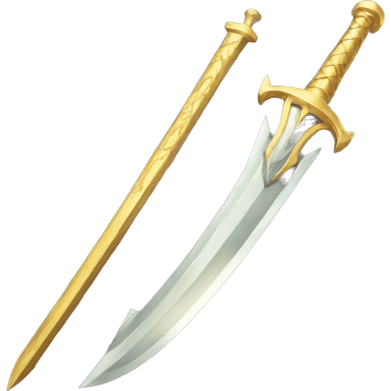 golden enchanted sword emoji