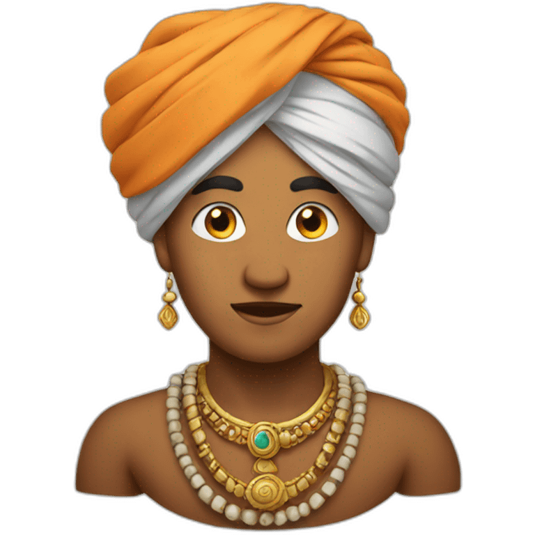 Indien with turban emoji