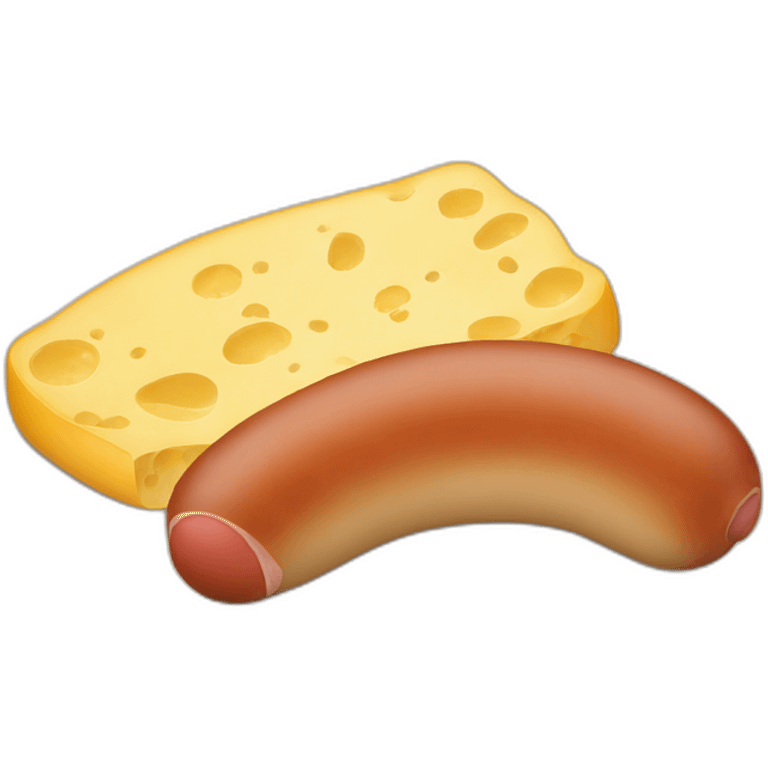 sausage and cheese emoji