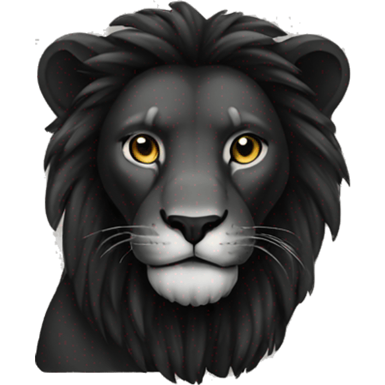 Black lion emoji