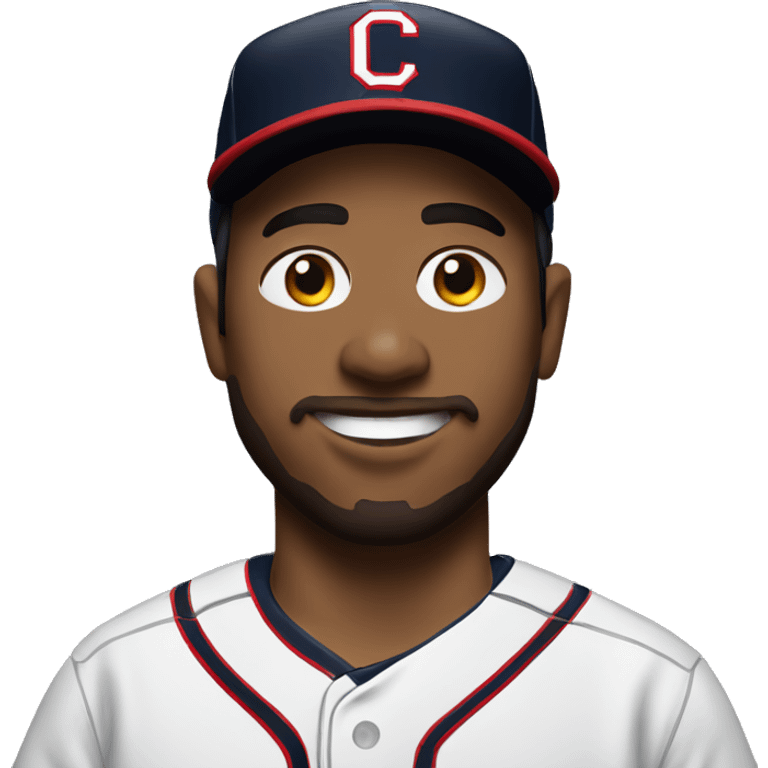 Cleveland Indians Baseball Player  emoji