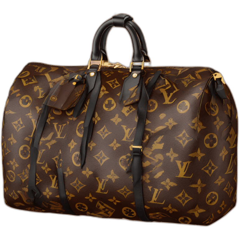 Louis Vuitton illusion keepall emoji