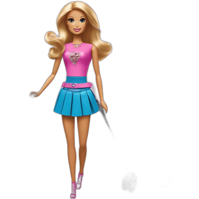 Barbie avec sabres emoji