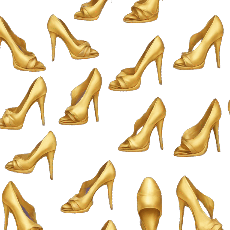 Wrap around golden heels emoji