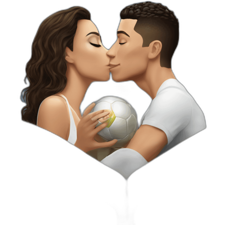 Cristiano Ronaldo kiss feet georgina emoji