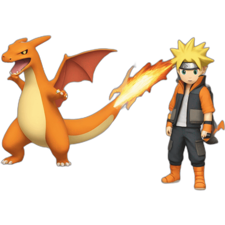 Naruto vs charizard emoji