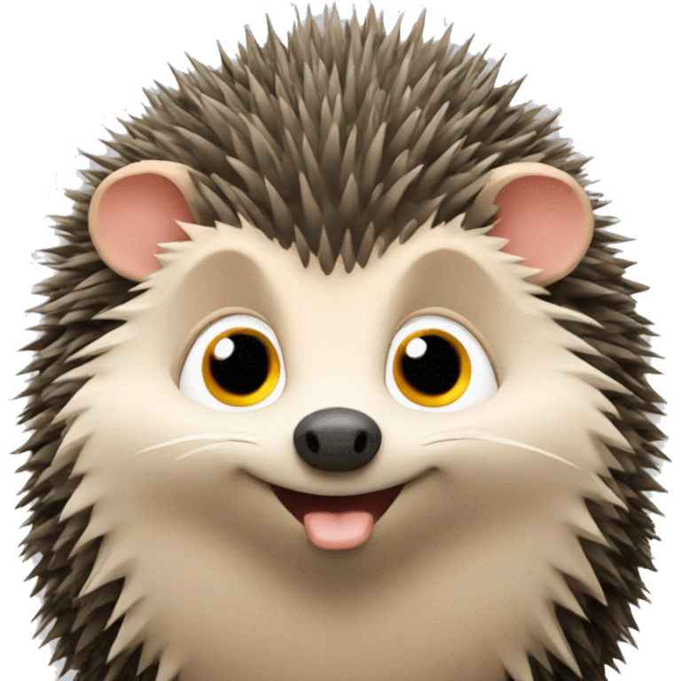 Hedgehog with c4 emoji