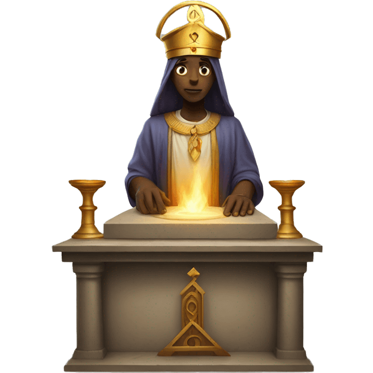 Levite on Altar of sacrifice emoji