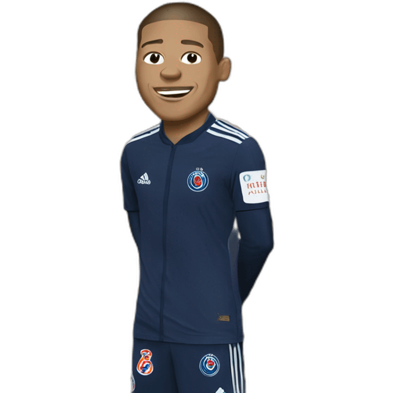 Mbappé qui pleure de rire emoji