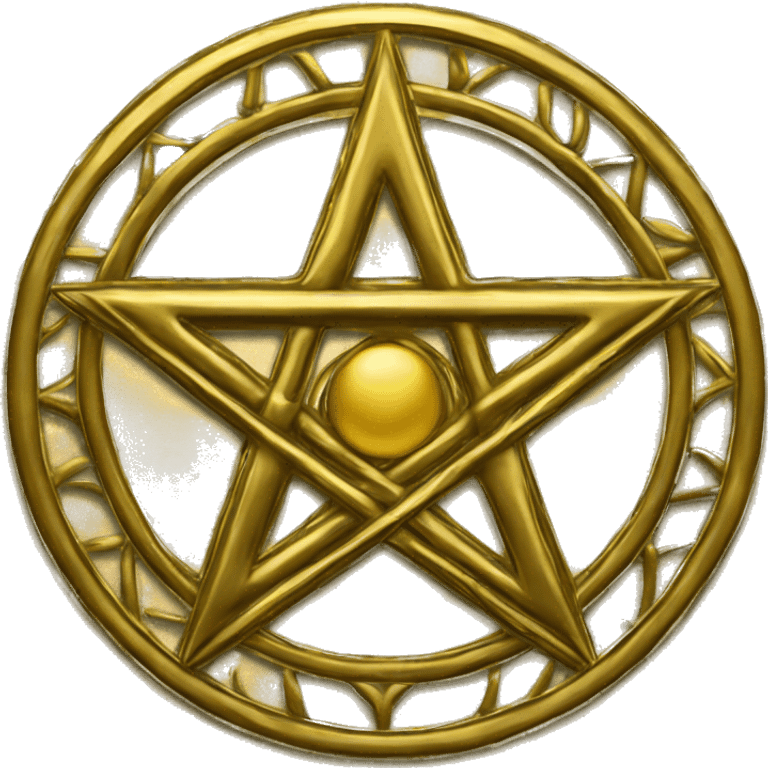 gold pentacle emoji