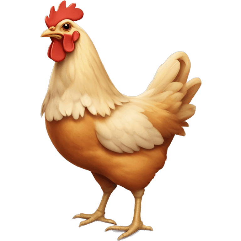 a chicken with a name tag called Archie emoji