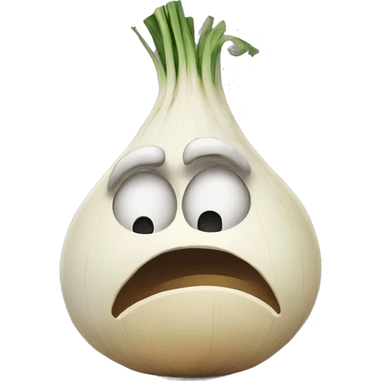 Sad onion emoji