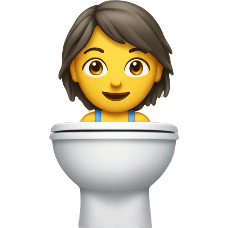 Woman skibidi toilet emoji