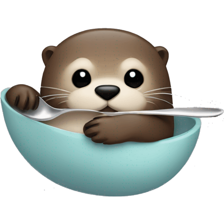 Otter in spoon  emoji