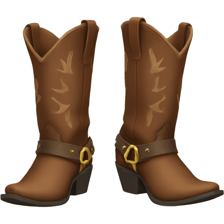 Cowboy boots emoji