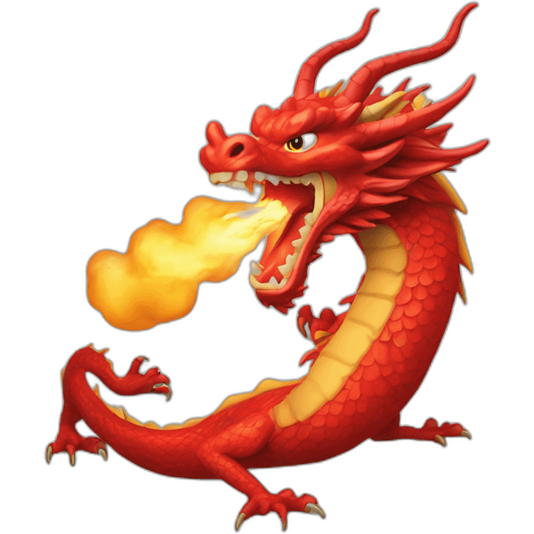 Red-Chinese-dragon-spit-fire emoji