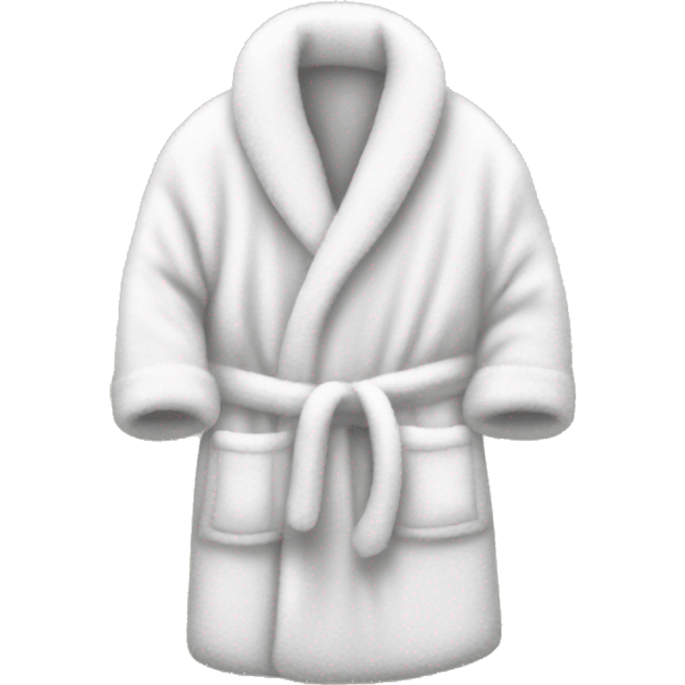 white fuzzy bathrobe emoji