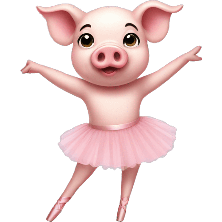 en pointe pig emoji