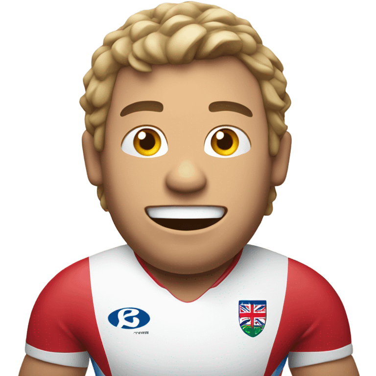 Man supporting England Rugby team emoji