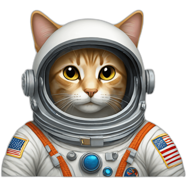 cosmonaut cat emoji